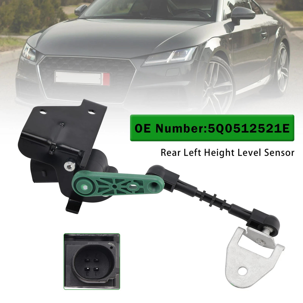 Rear Left Height Level Sensor for Audi Seat Skoda VW (5Q0512521E)