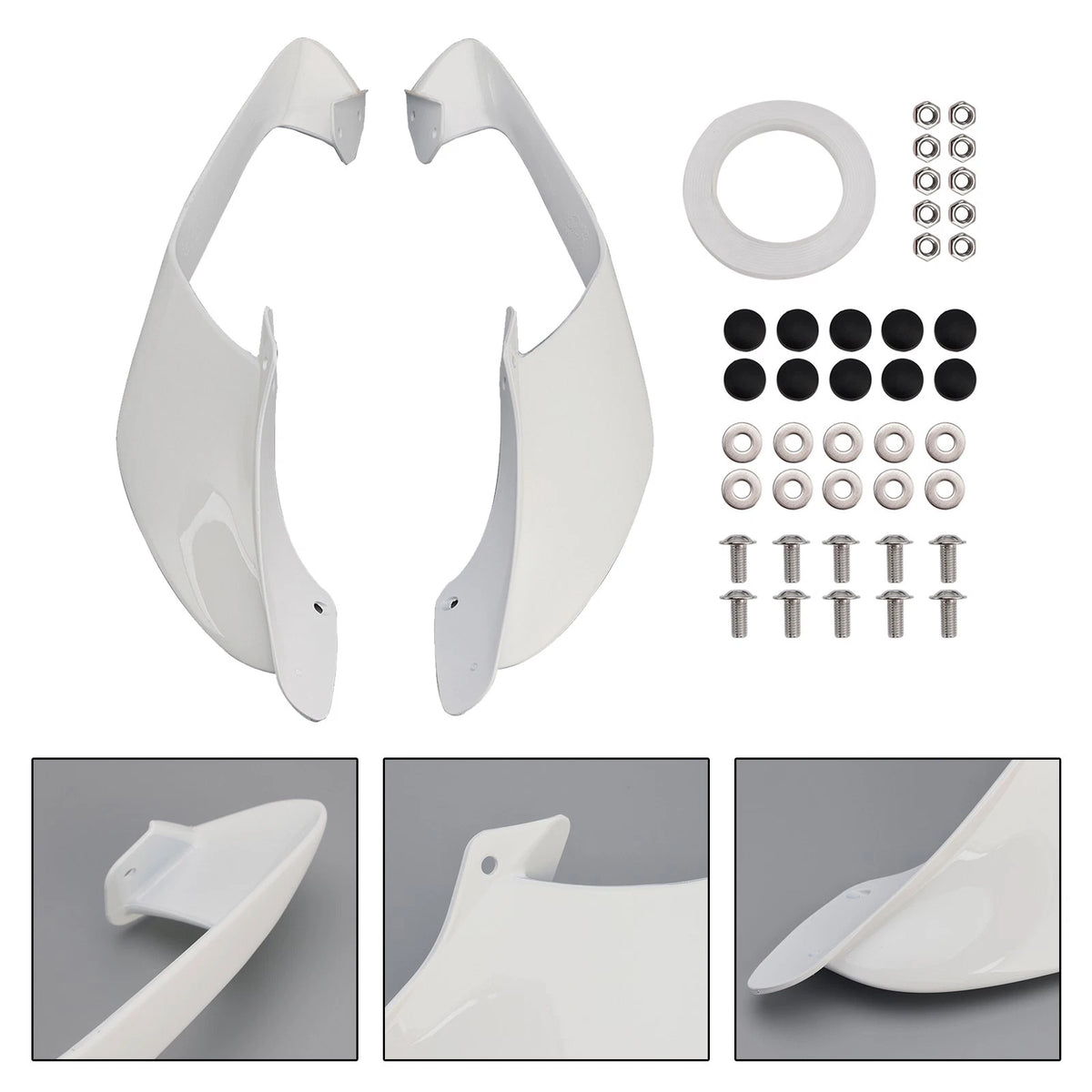 Front Side Winglets for Yamaha YZF R1 R1M (2021–2024) WIN-199-WHI