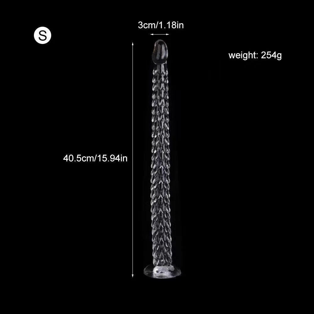 2X Dragon Scale Tentacle Dildo Anal Plug with Suction Cup