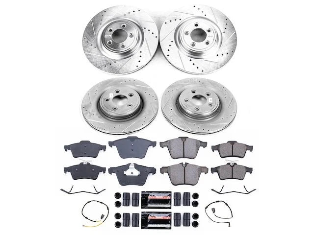 Brake Pad and Rotor Kit for Jaguar XJ (2013–2015) 43826YTHN