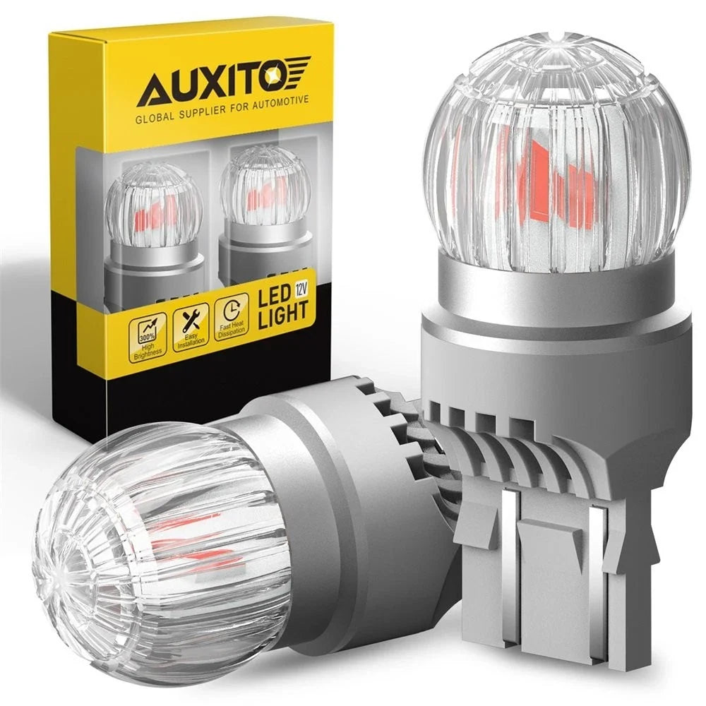 2X AUXITO 7443 7444 7440 7441 LED Bulbs Brake Stop Light Red