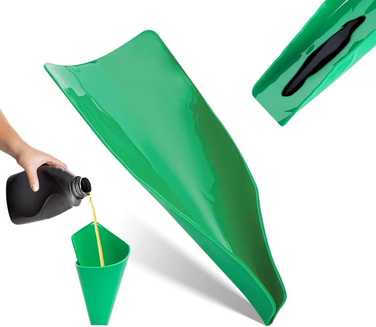 Flexible Oil Drain Funnel for Car Motorcycle (Reusable, Bendable)