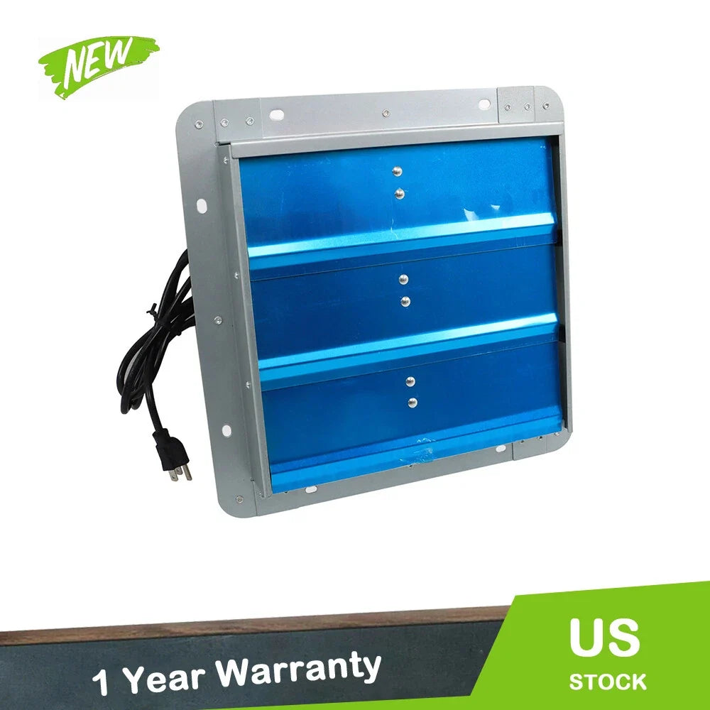 12" Aluminum Wall Mounted Exhaust Fan with 1.65m Power Cord for