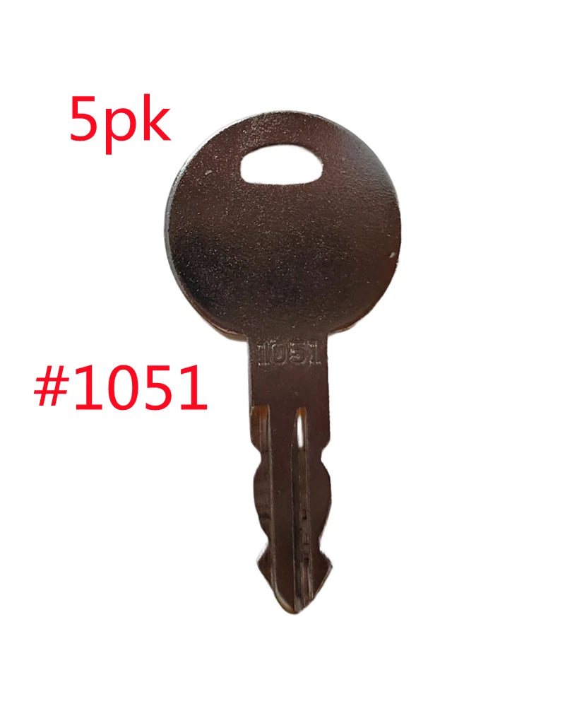 5pc Key Set for Thwaites Lucas Tri Mark Dumper Truck
