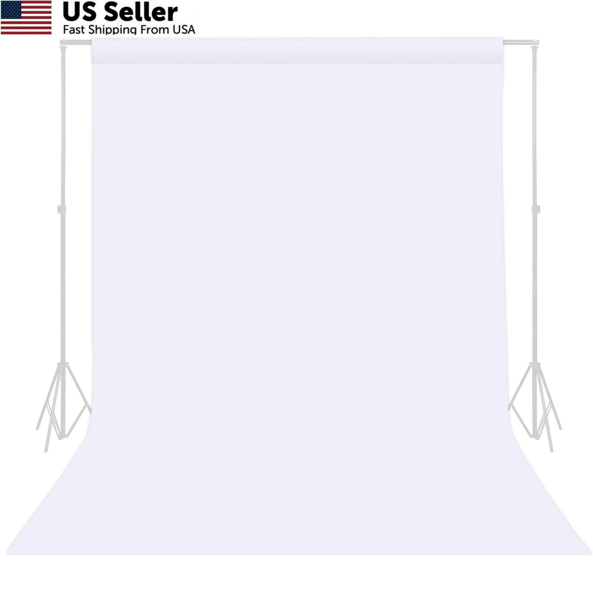 5x7 FT White Photography Backdrop for Studio Photoshoot