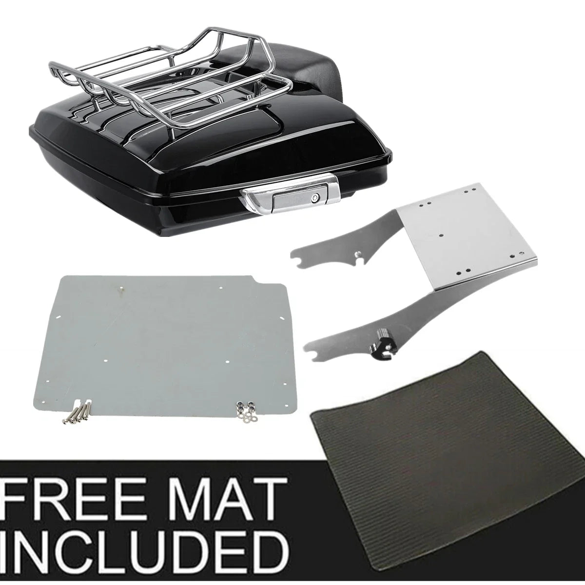 Trunk Rack Mount Base Plate for Harley Touring Road Glide (1997–2008)