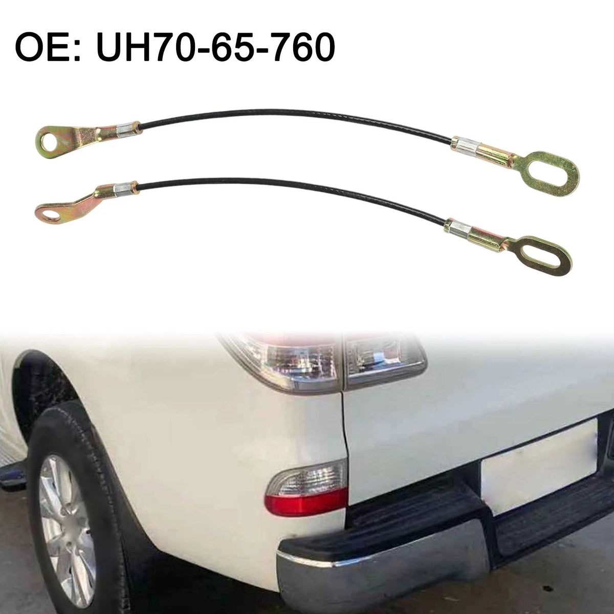 Tailgate Cables for Mazda BT50 (2011–2016) Metal & Plastic 38x2.3cm