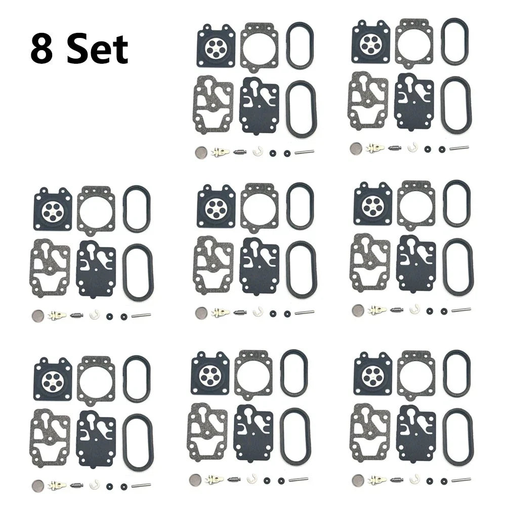 8x Carburetor Gasket Kit for Husqvarna 130BT (K20-WYA)