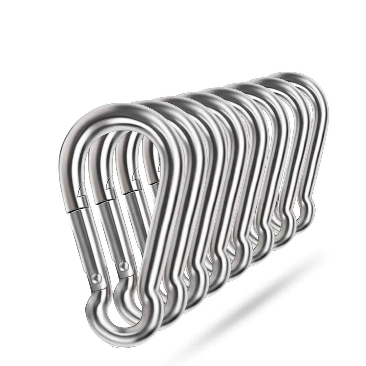 2X Spring Snap Hooks for Heavy Duty Rope M8 (304 Stainless Steel)