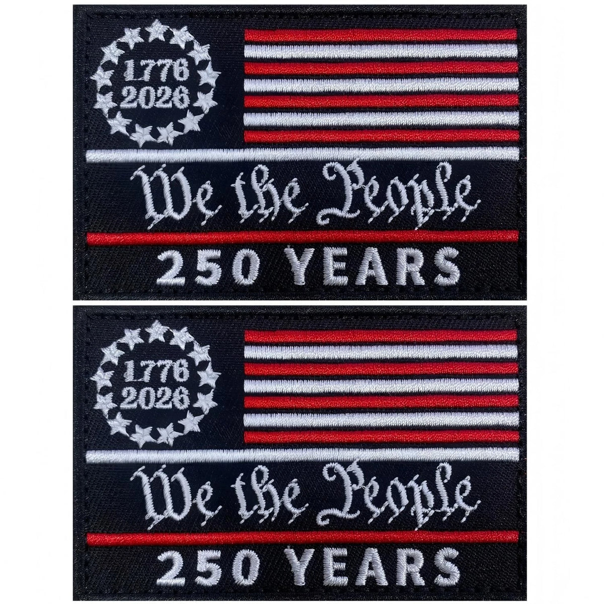 2 Pieces Patches for 250 Years America (250th Anniversary)