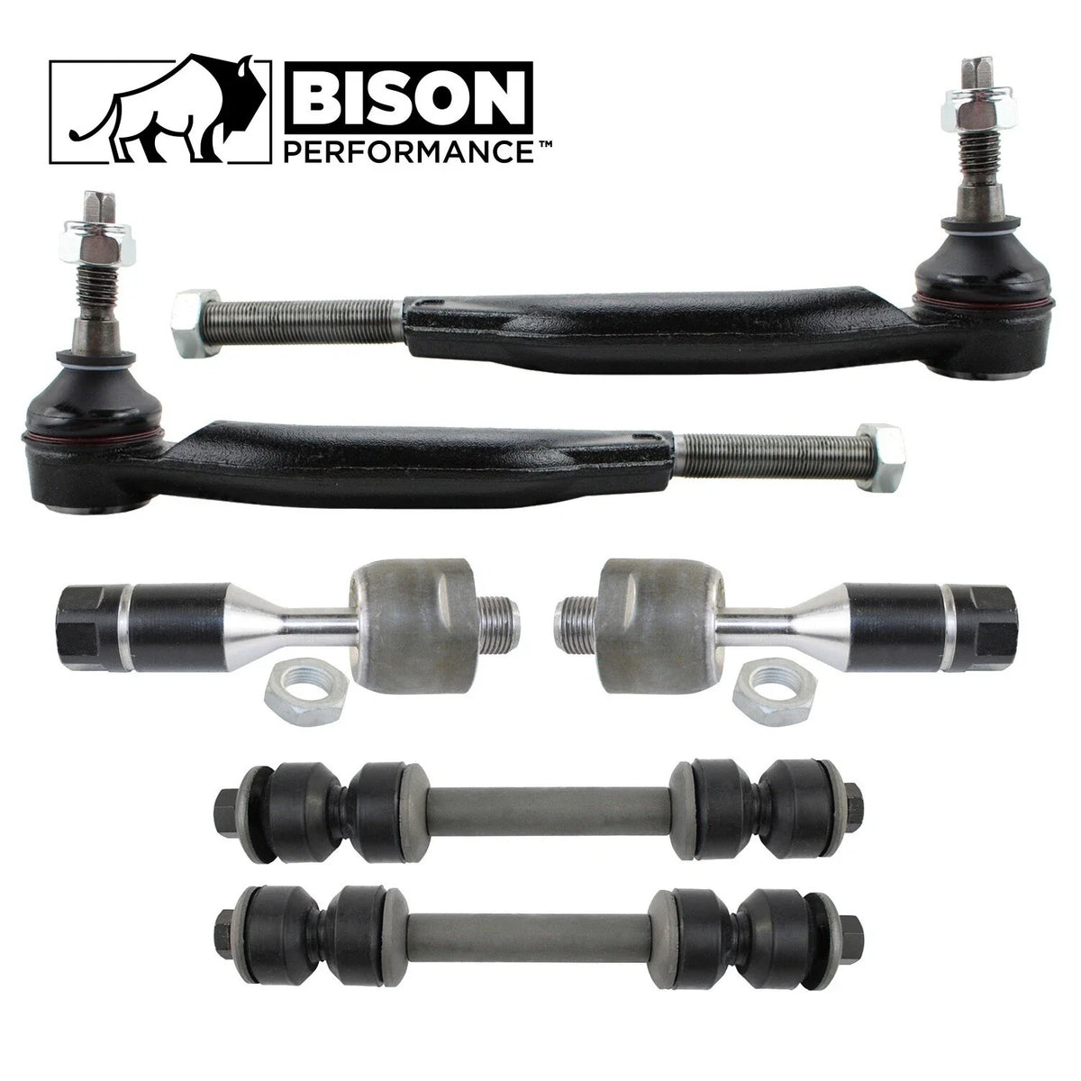 6pc Front Sway Bar Link Tie Rod End Kit for Chevrolet GMC Saab