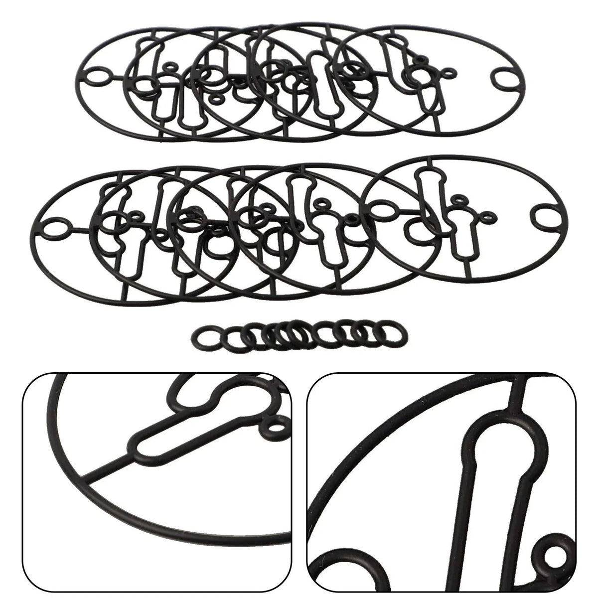 Carburetor Seal Gasket Set of 10 for Optimal Engine Performance