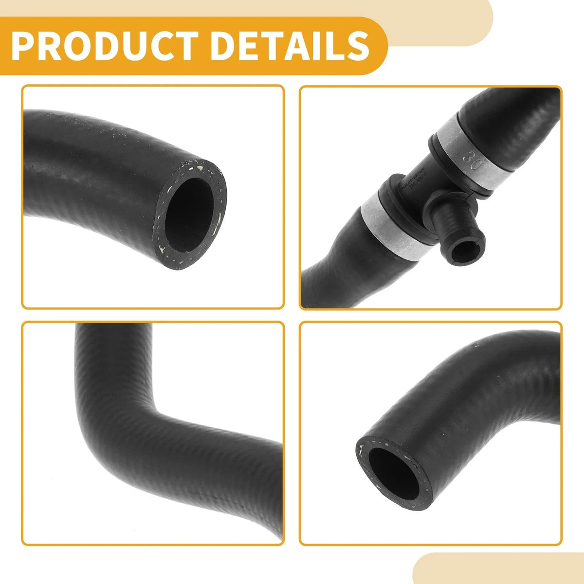 Radiator Hose for BMW X5 (2011–2013), X6 (2011–2014) No. 11537589949 Rubber