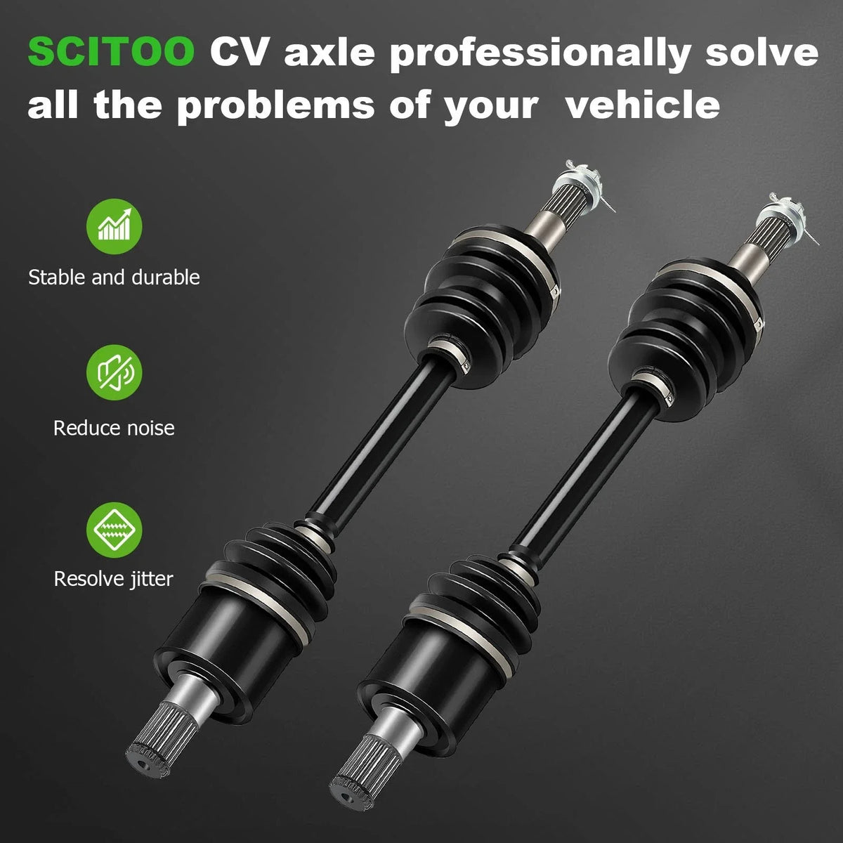 Pair Rear CV Axles for Kawasaki Brute Force 650 (2006–2009)