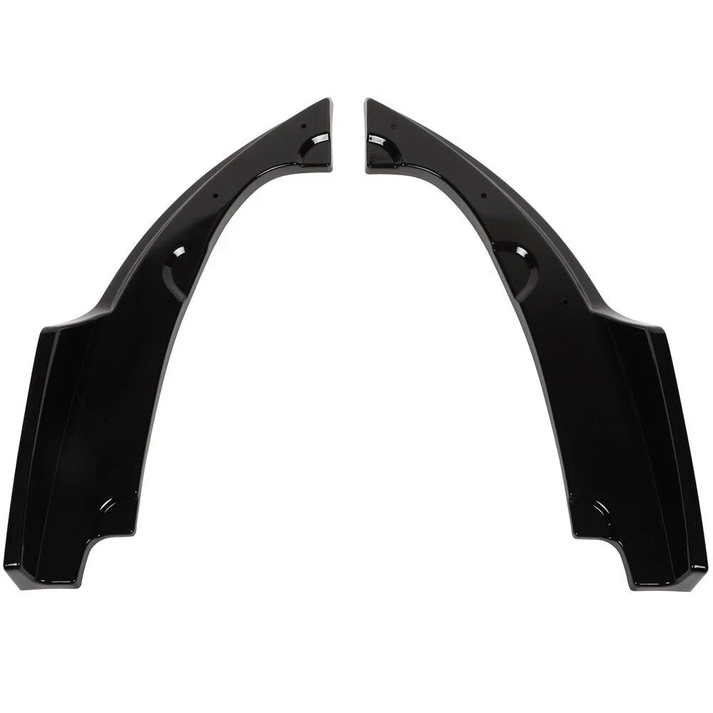 2PC Rear Bumper Splitters for Honda Civic (2016–2018) Black
