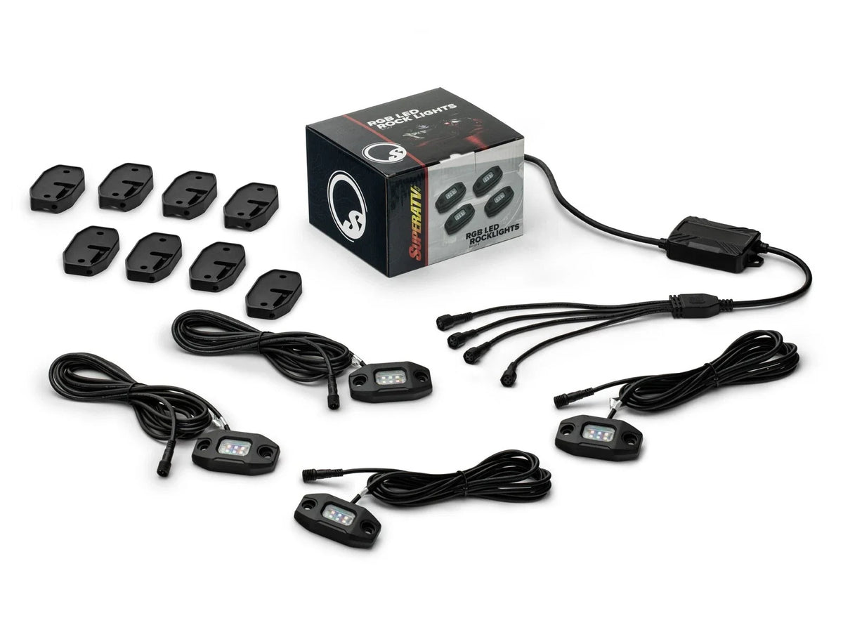 4 Piece RGB Rock Light Kit for SuperATV