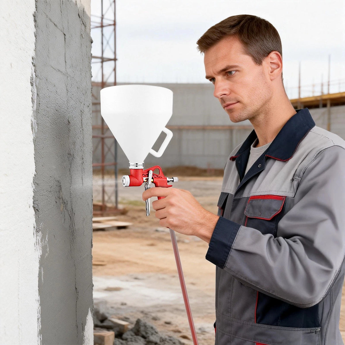 Air Spray Paint Texture Tool with 3 Nozzles for Drywall Painting