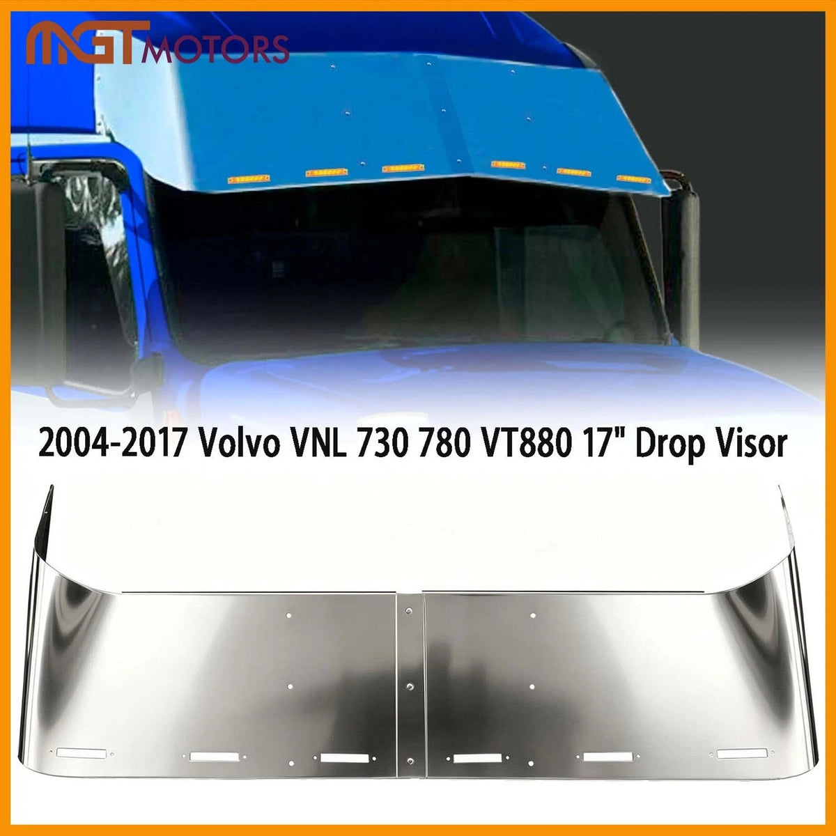 17" Drop Sun Visor for Volvo VNL 730 780 VT880 (2004–2017) BS906012