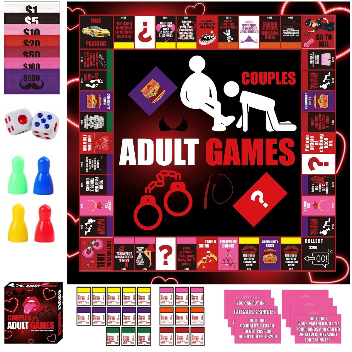 Couple Board Game for Small (Multicolored)