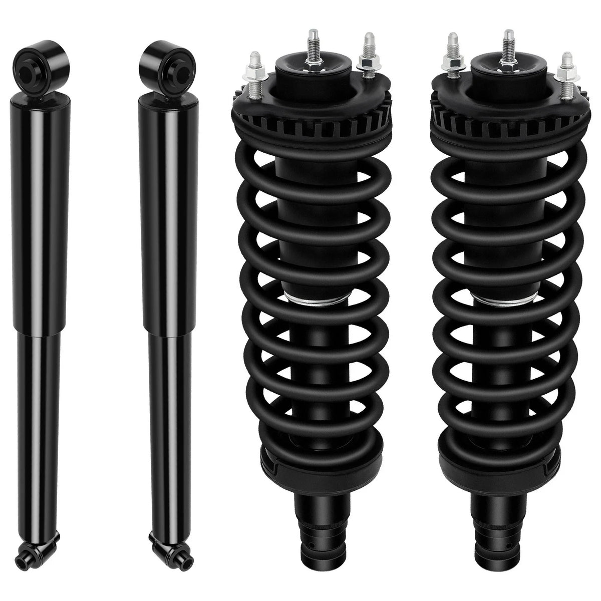 2 Complete Struts Springs w/ Mount & 2 Shocks for Chevrolet Trailblazer (2002–2009)