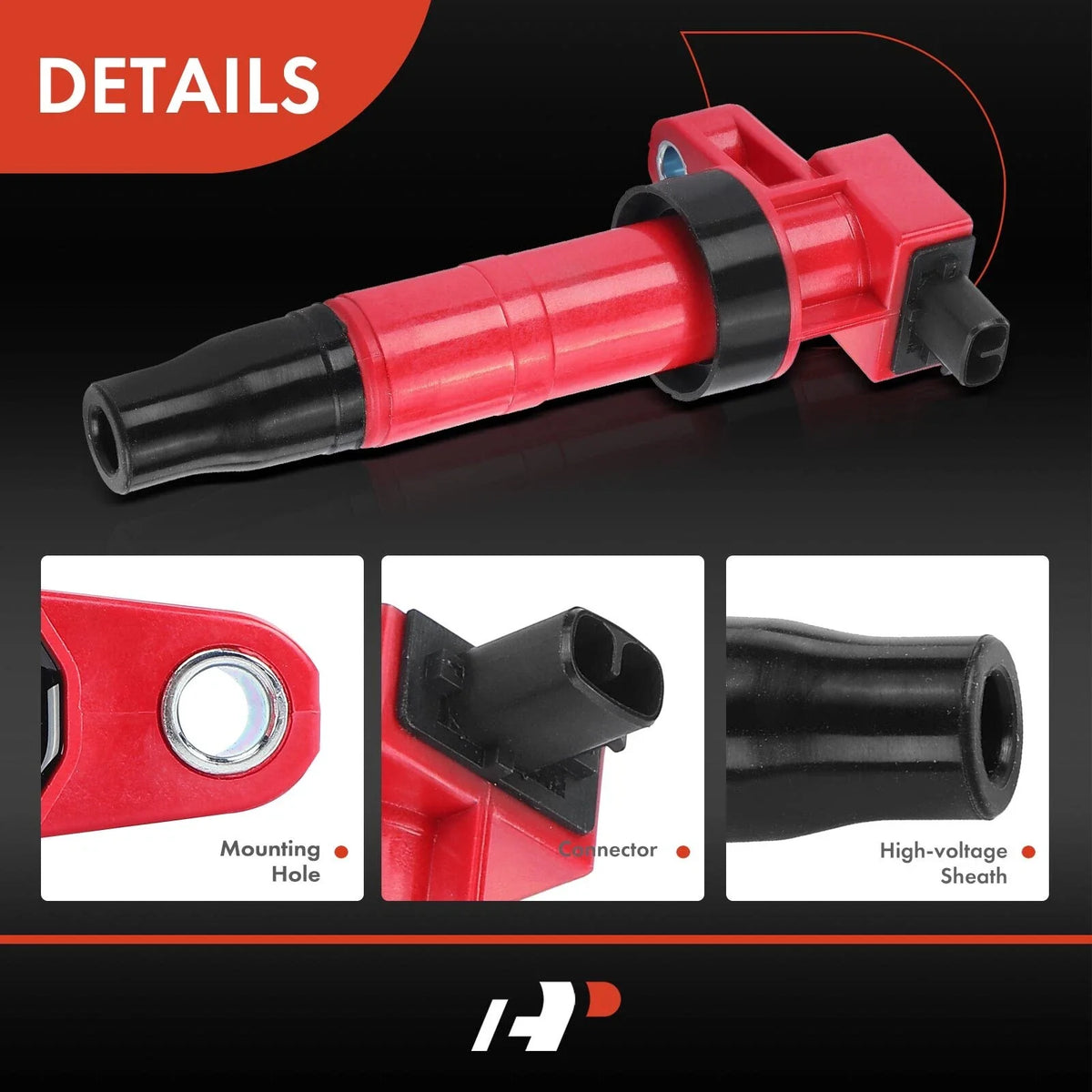 6X Red Ignition Coil for Hyundai Sonata Santa Fe Genesis Kia Sorento (2011–2020)