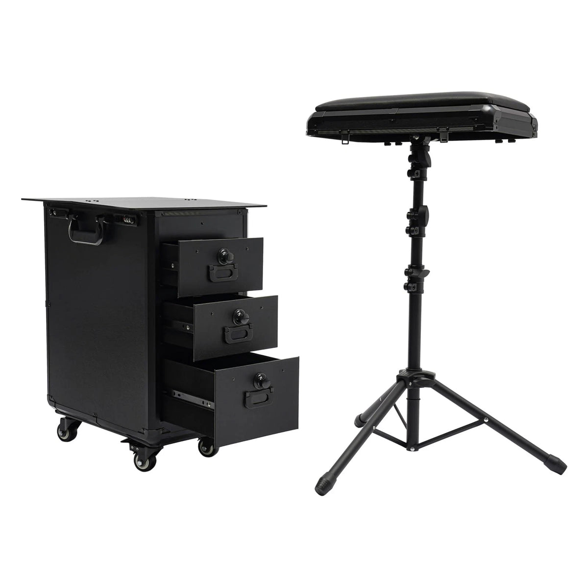 3 In 1 Tattoo Travel Cases with Armrest Stand for Makeup Train Case