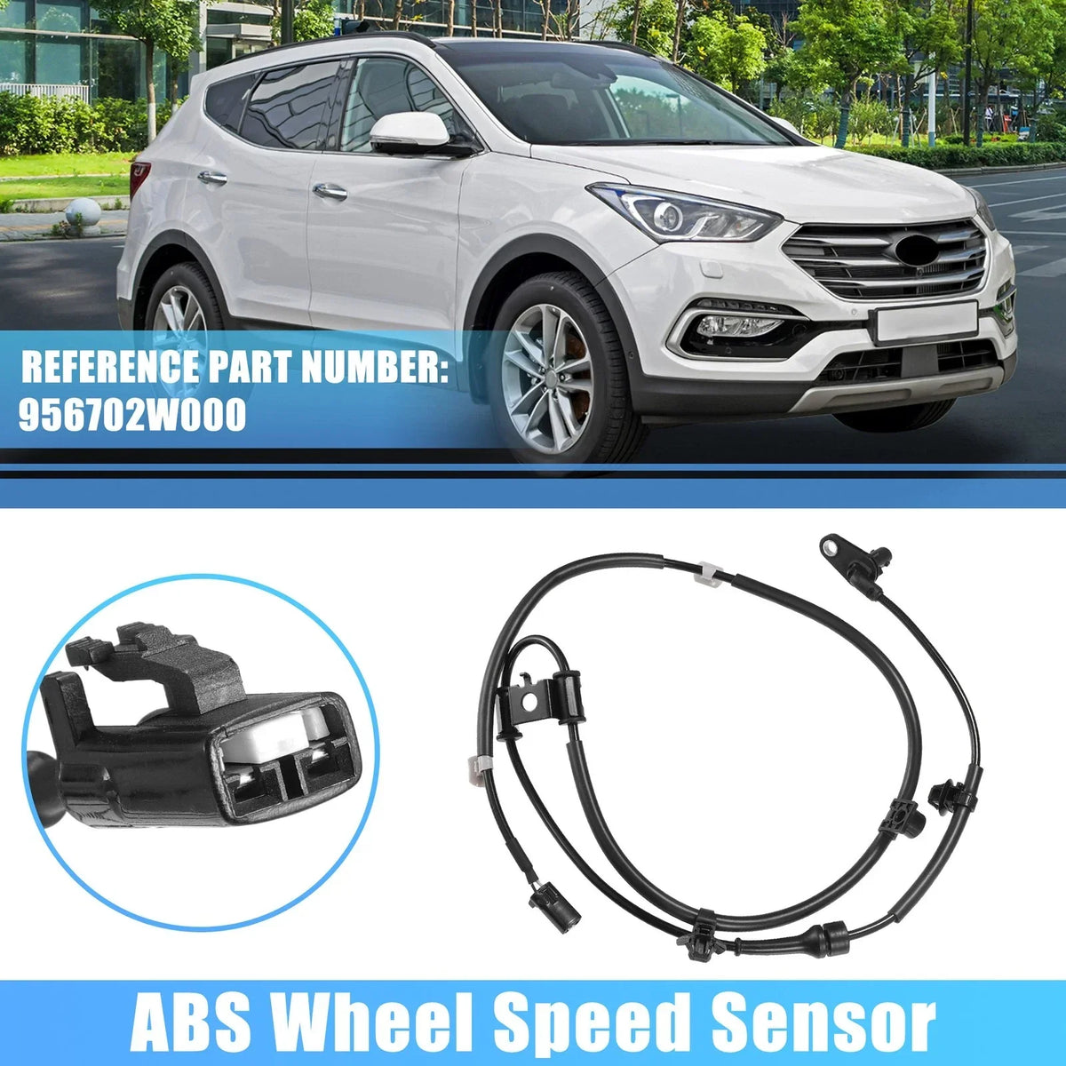 Front Left ABS Wheel Speed Sensor for Hyundai Santa Fe (2013–2018)