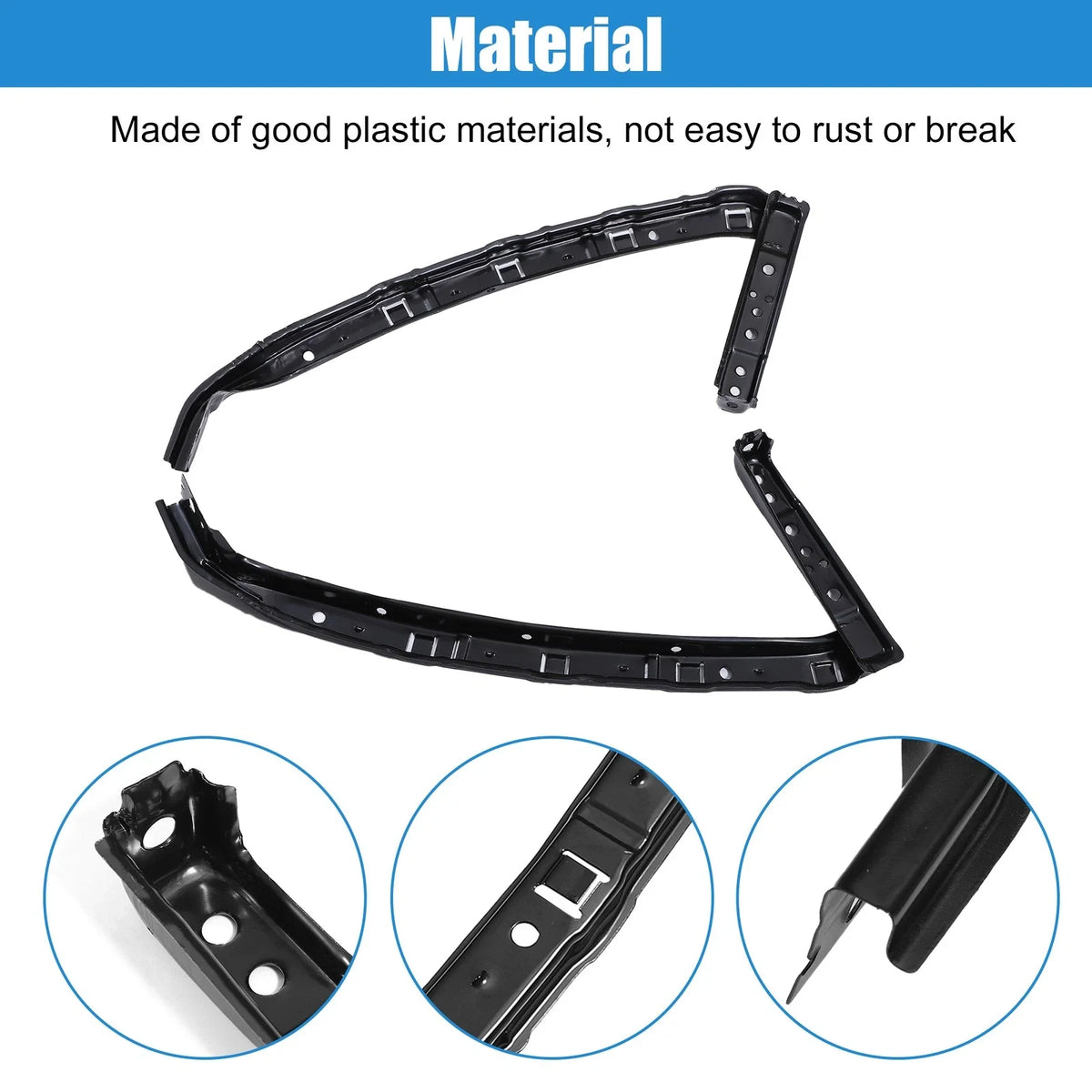 1 Pair Headlight Support Mount Bracket for Honda Civic 718844681506