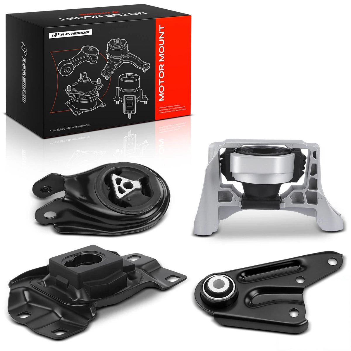 Set of 4 Engine Motor & Transmission Mounts for Mazda 3 (2010–2015) BBN339060A, BBN339040, BBN339040A
