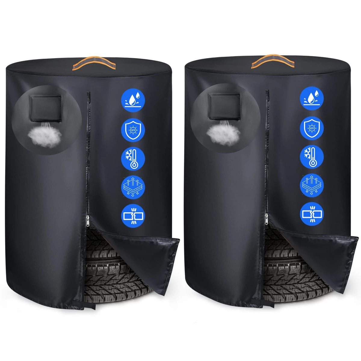 2X Waterproof Tire Covers for 32 Inch Tires (Storage, Dustproof)