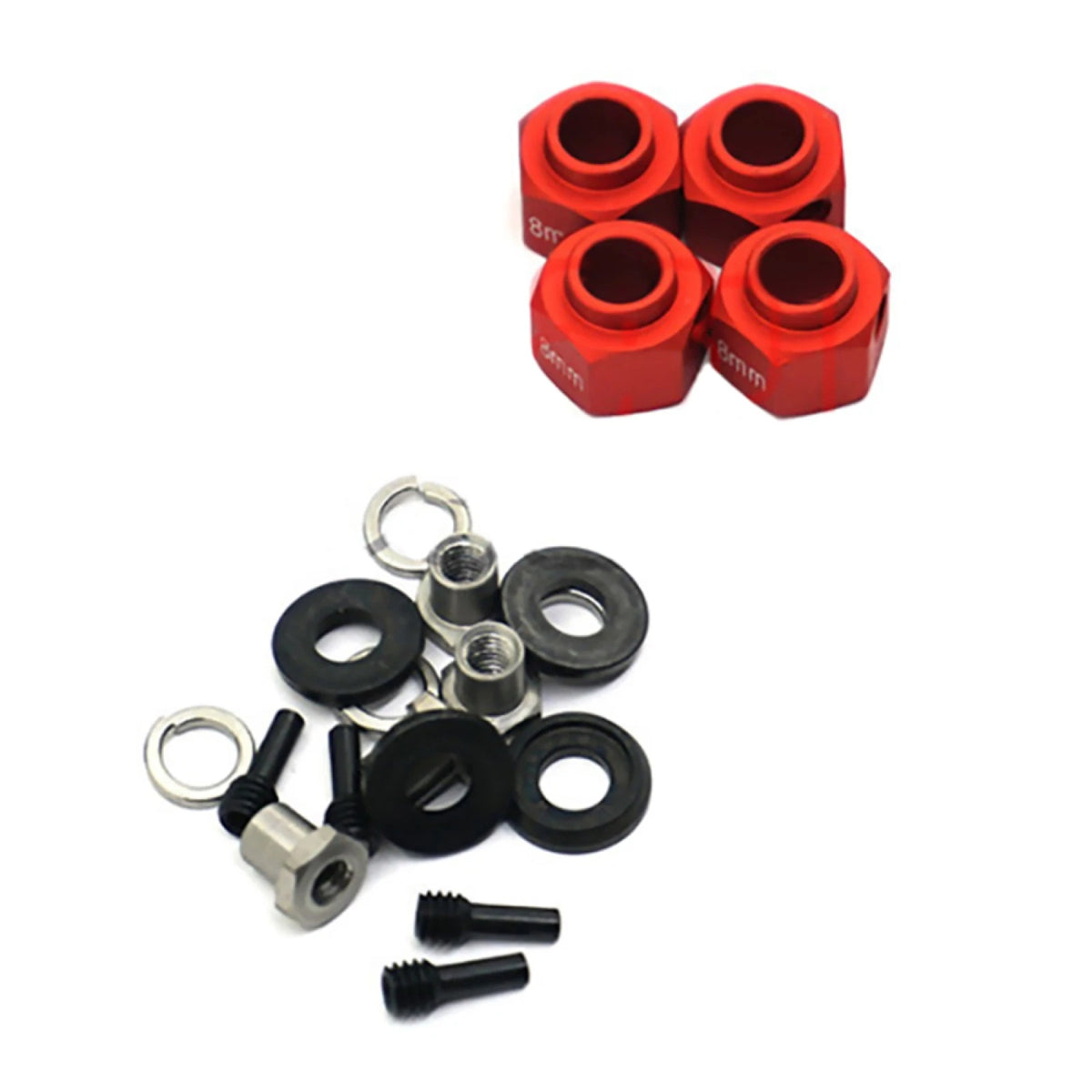 8mm Hex Wheel Hubs Adapter for Traxxas TRX-4 (1/10 RC Crawler)