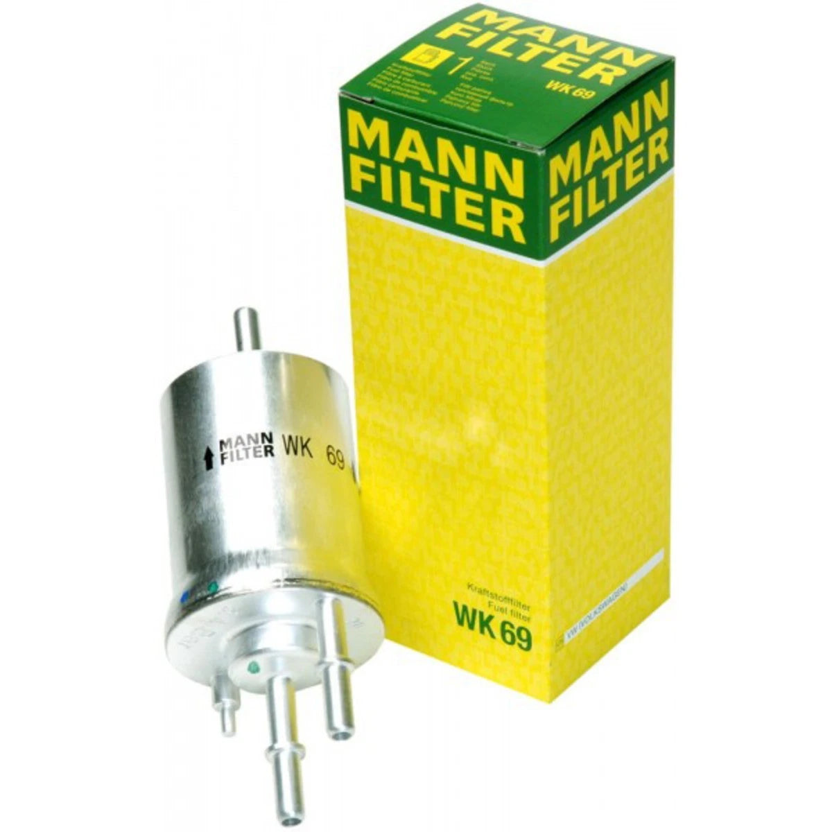 Mann-Filter WK69 Fuel Filter for VW Jetta Beetle Eos GTI Audi A3 (2006–2018)