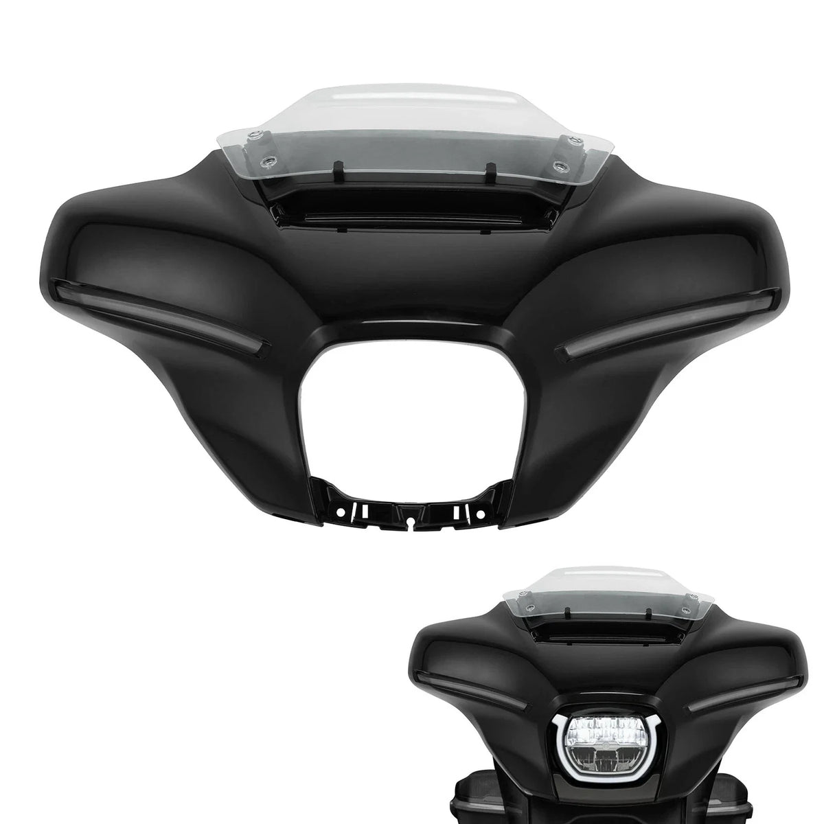 Outer Fairing Windshield Air Vent Duct & Light for Harley CVO Street Glide (2023–2025)