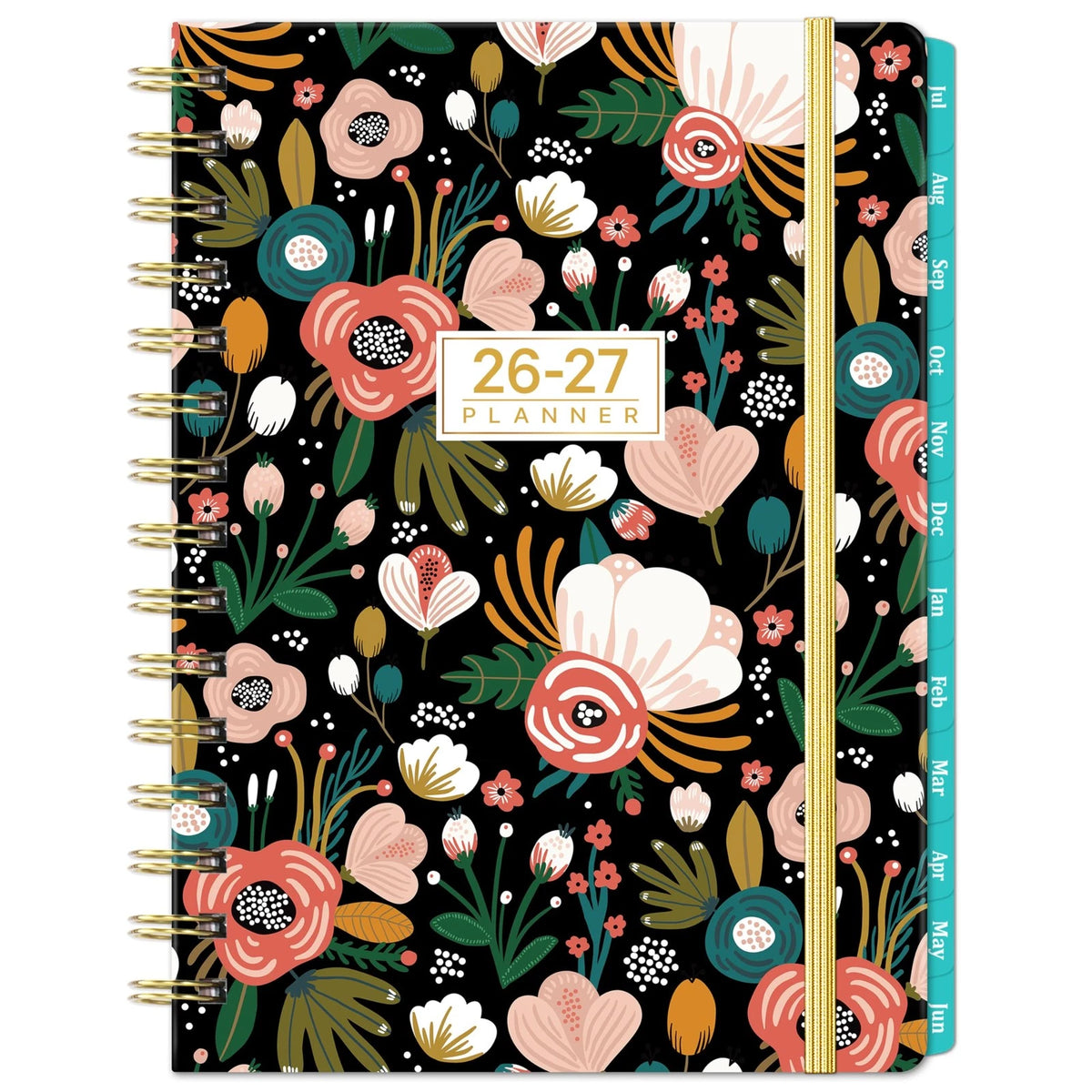 Planner 2026-2027 Weekly Monthly Black 6.4 x 8.5 inches