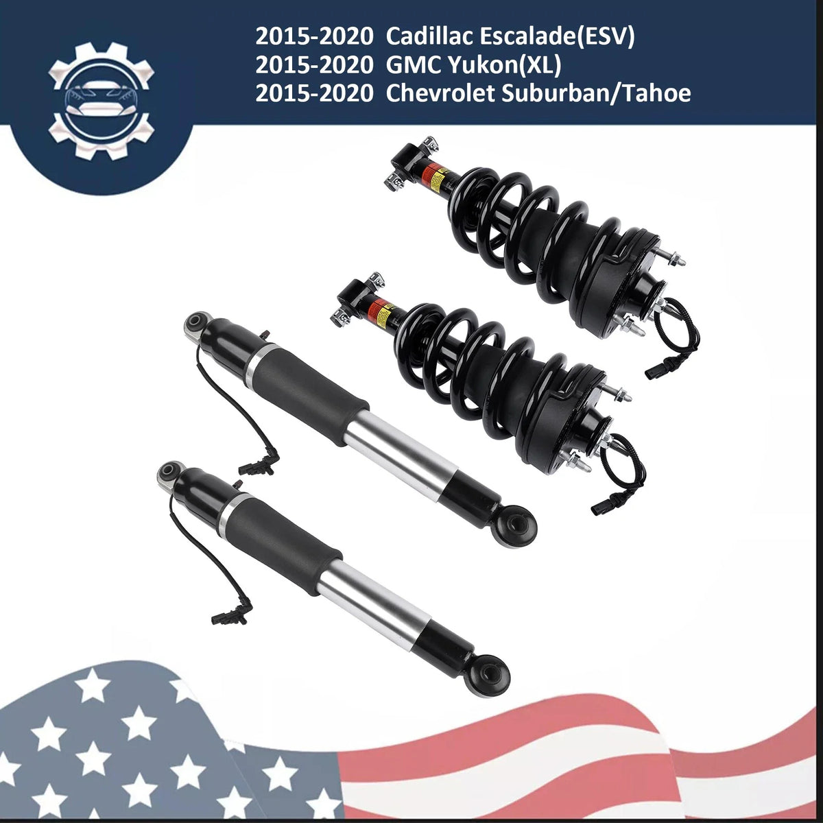 Set of 4 Shock Absorber Struts for Cadillac Chevy GMC 5.3L 6.2L V8