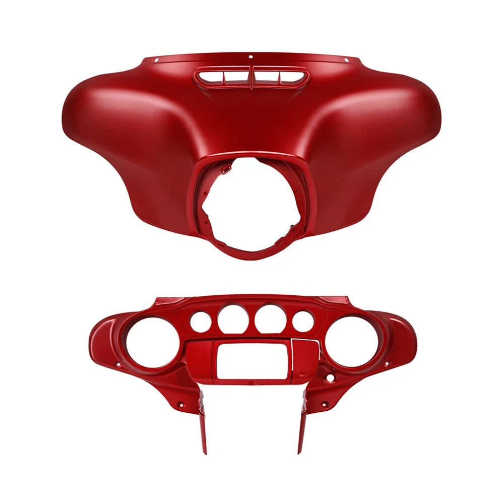 Batwing Inner Outer Fairing for Harley Electra Tri Glide (2014–2023) Wicked Red Denim