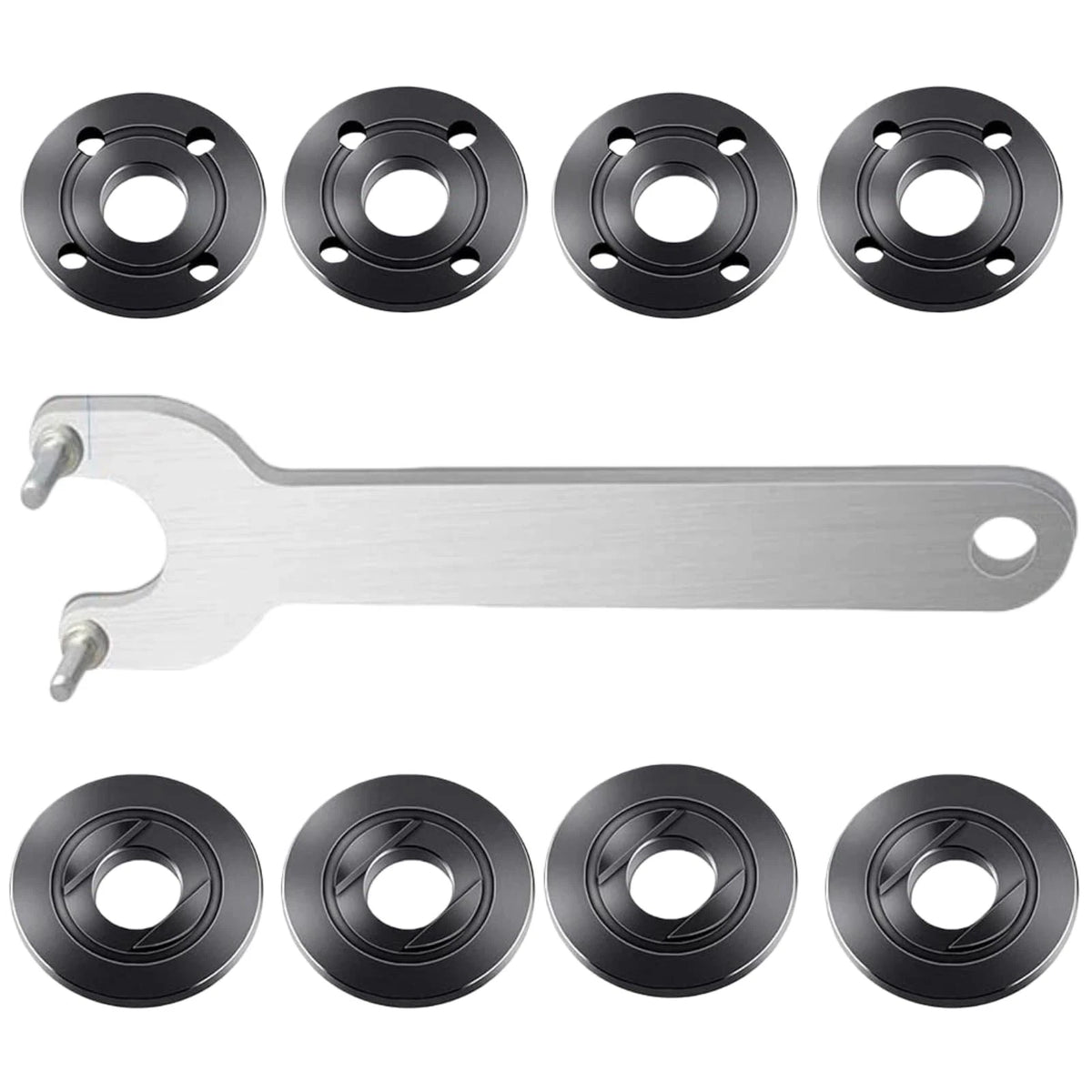 9Pcs Angle Grinder Nut & Wrench Kit 5/8-11 Thread 5.6 Inches