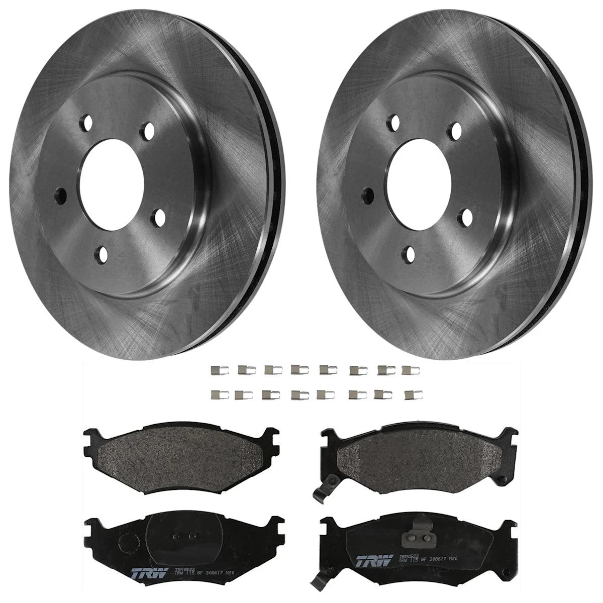 2X Brake Disc and Pad Kit for Dodge Caravan (1991–1994) KIT-072924-569, 12167039, 4683260, 4683432, 4721820, 4721820AE