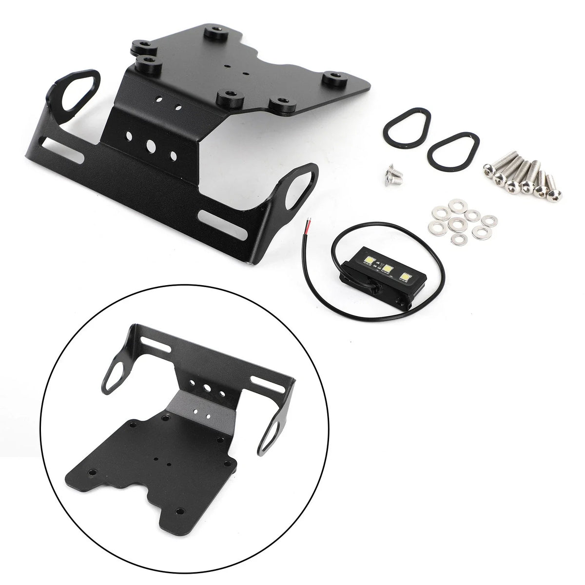 Aluminum License Plate Holder Frame for Yamaha Tenere 700 (2019–2021)