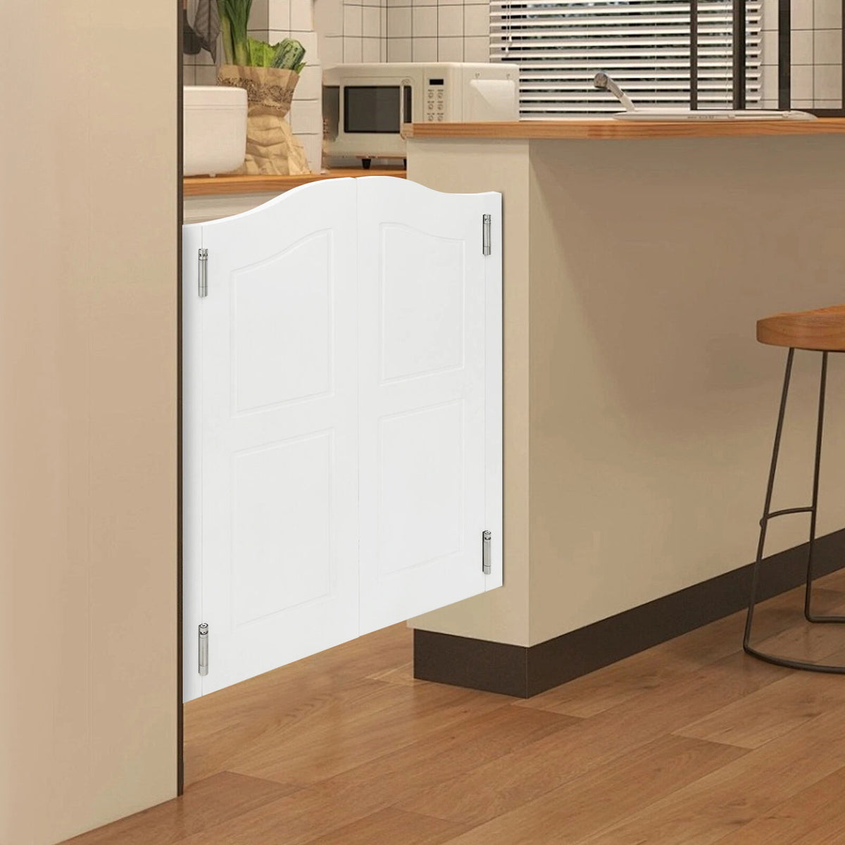 Solid Wood Partition Double Door for Shop Entrance (91-107cm/36-42in)
