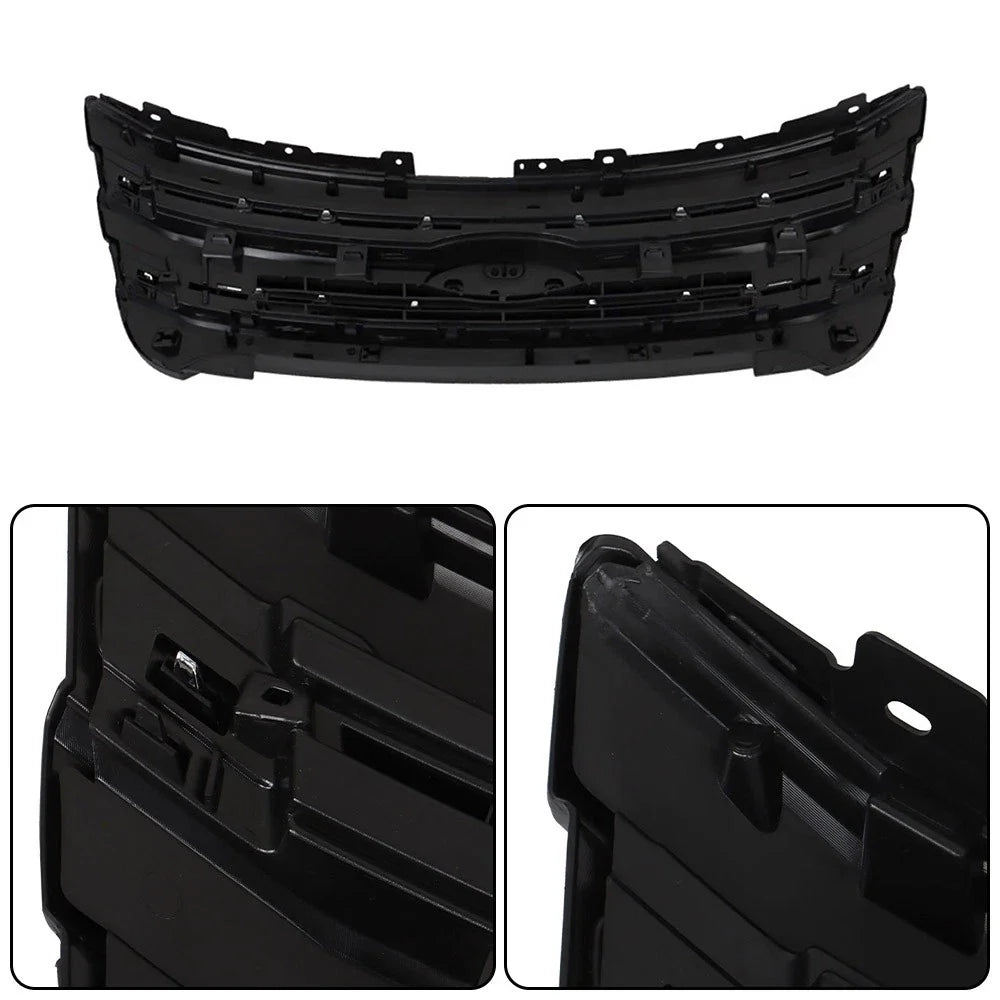 Chrome Front Upper & Lower Grille for Ford Explorer (2011–2015)