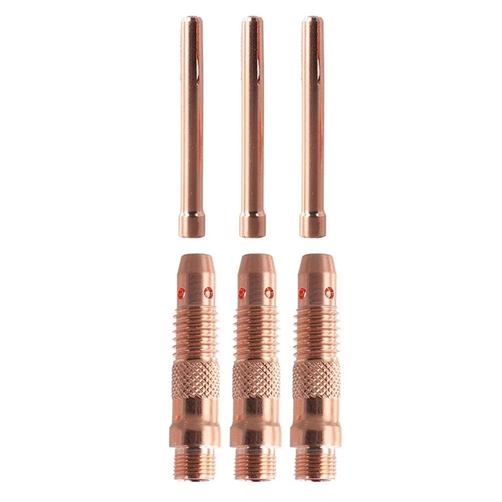 6PCS Collet Bodies Kit for WP17 WP18 WP26 Tig Torch (1.6mm, 2.4mm, 3.2mm)