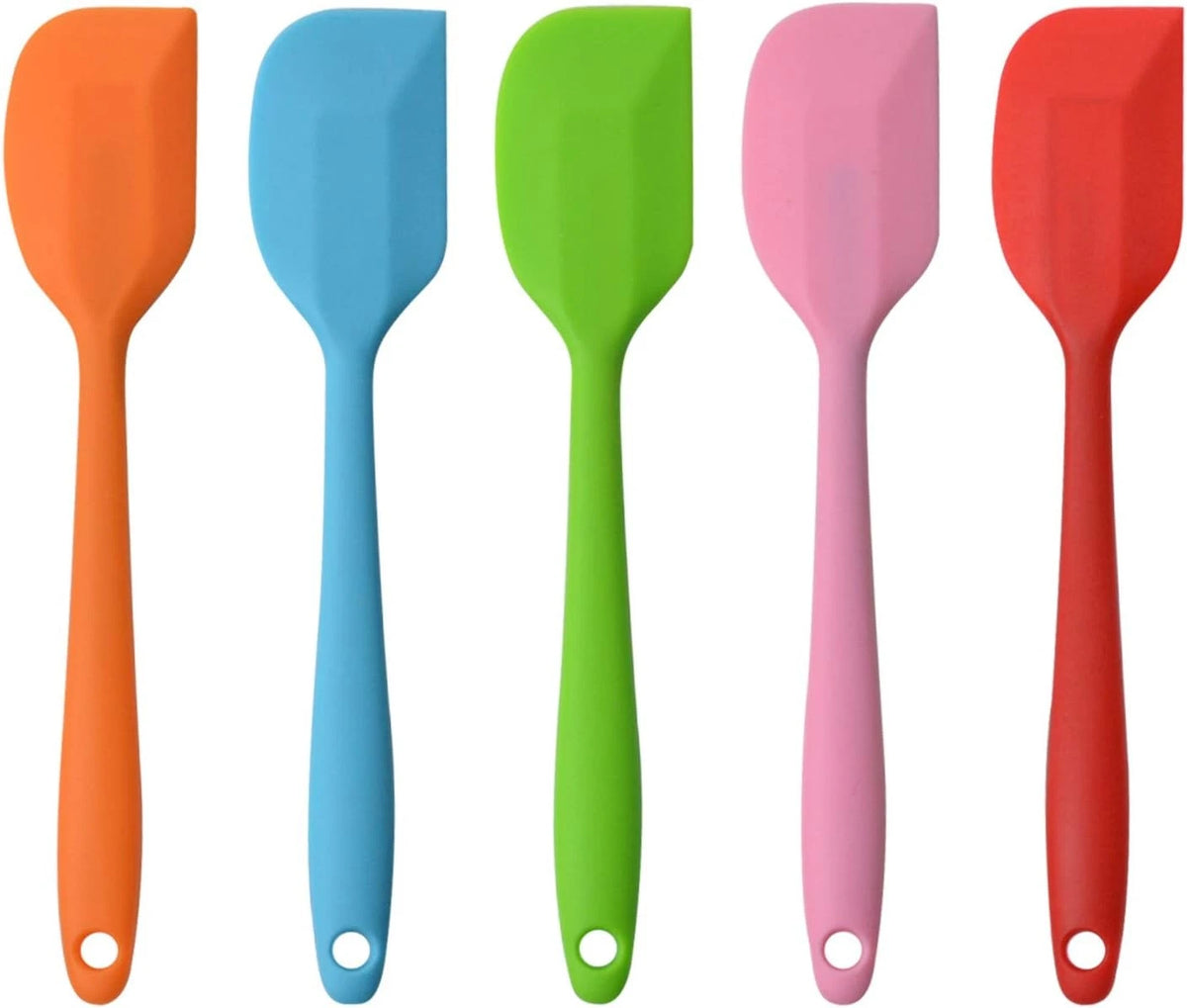 Set of 5 Silicone Spatulas for Kitchen Use (8.5 Inch)