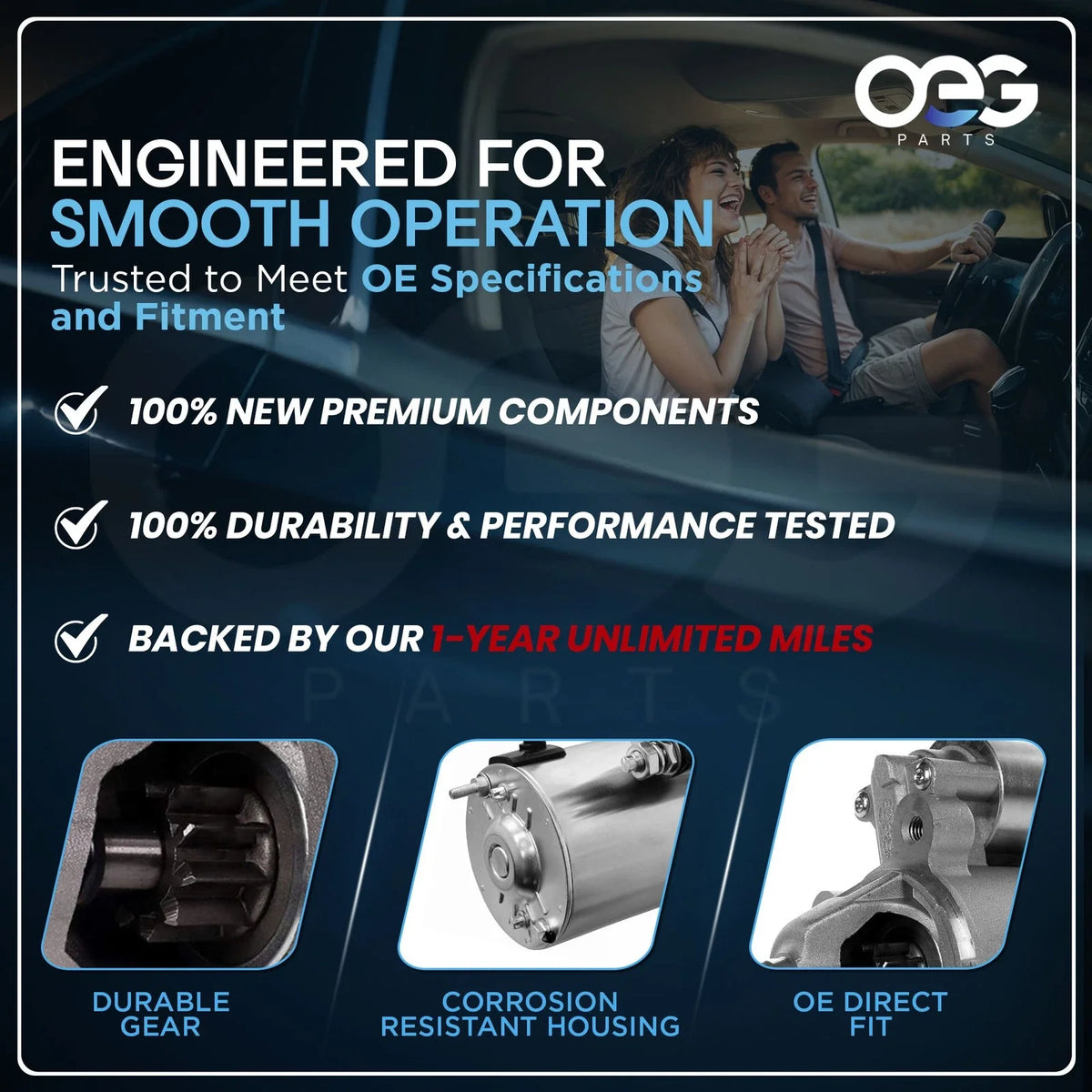 Starter for Hyundai Elantra (2017–2020)