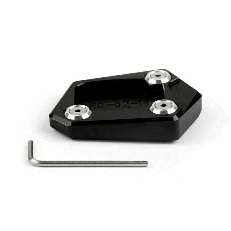 CNC Side Kickstand Extension Plate Pad for Honda CBR250R (2011–2015) Black T9