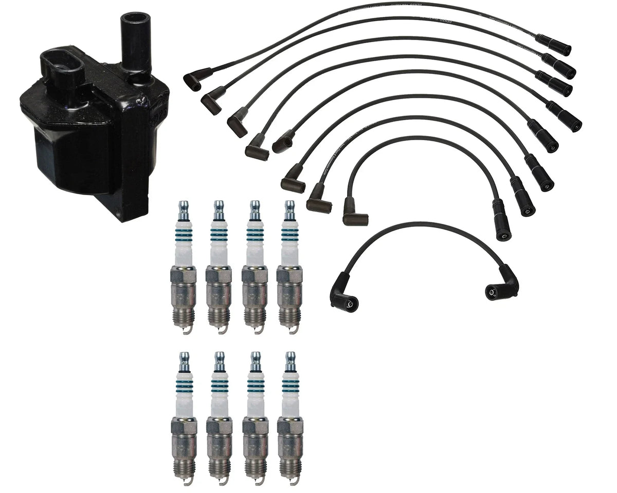 Set of 8 Denso Ignition Coil Wire Iridium Power Spark Plug for Chevy GMC 5.7 V8