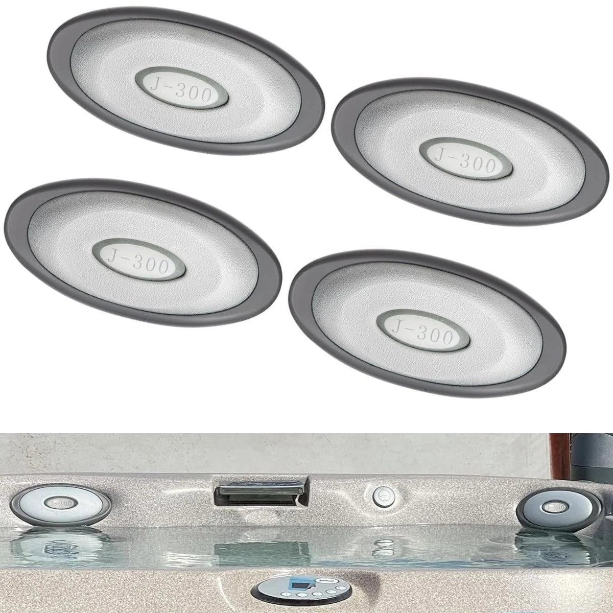 Set of 4 Replacement Pillows for Jacuzzi J-300 (2014–2020)