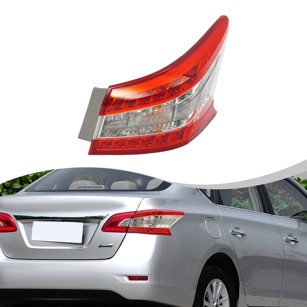 Right Tail Light for Nissan Sentra (2013–2015) - 265503SG0A, NI2805100