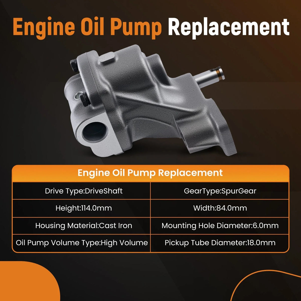 High Volume Oil Pump for Chevrolet Astro 4.3L (1986–2005)