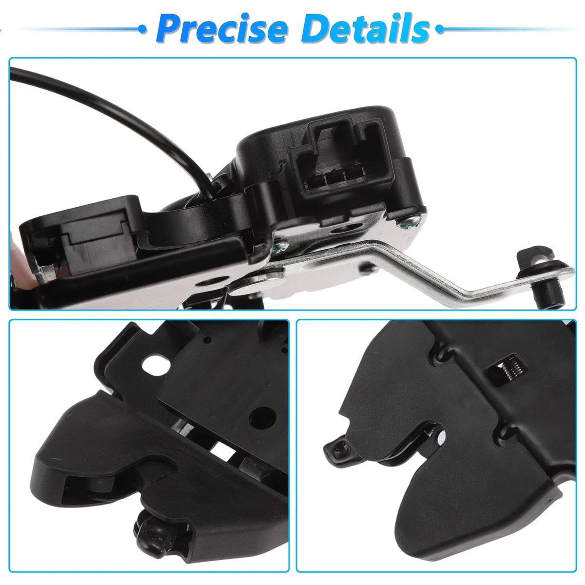 Rear Trunk Latch Lock Actuator for Nissan Versa (2012–2019) 3Pins 846303AN0A Black